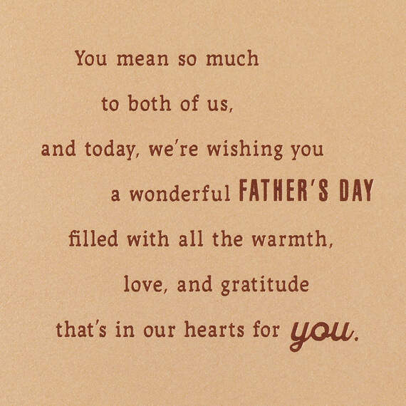 Love and Appreciation Father's Day Card From Both of Us, , large image number 3