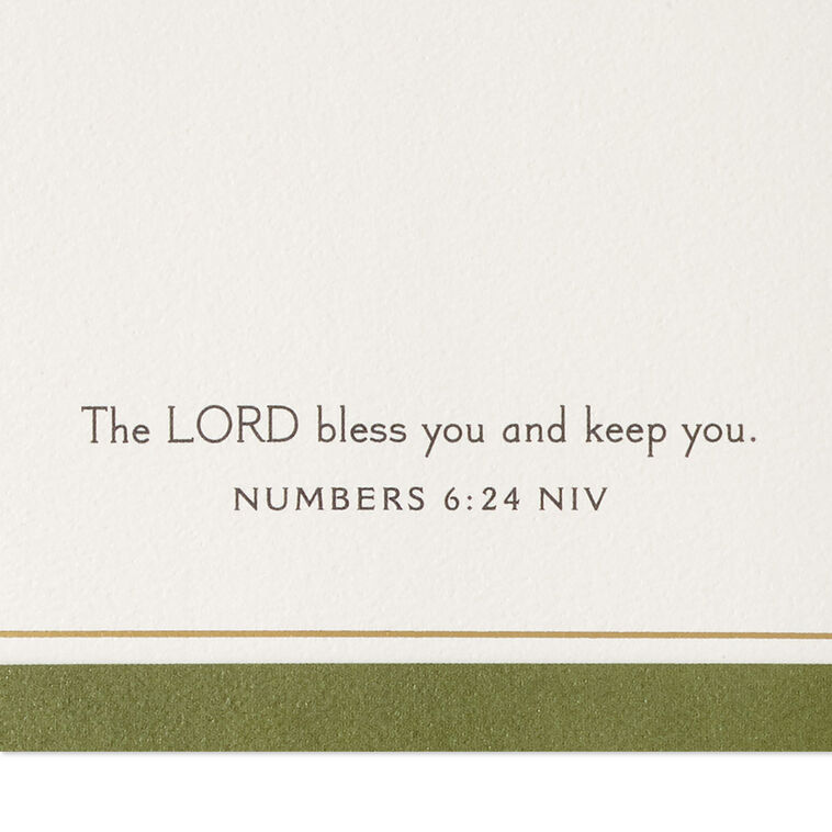 Forest Green and Gold Flowers Anniversary Card for Couple Scripture image number 3