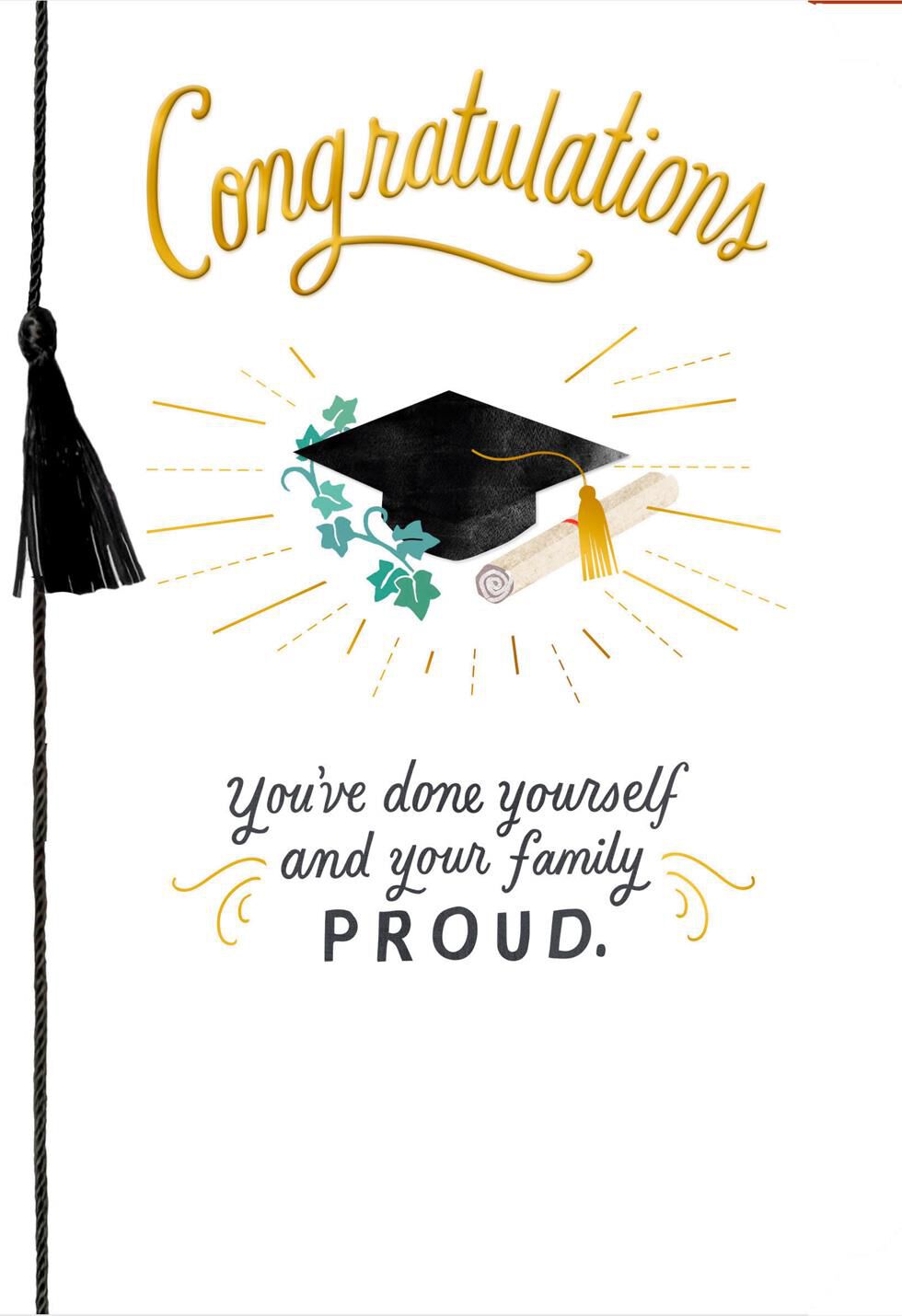 you make the family proud graduation card greeting cards hallmark make a graduation card