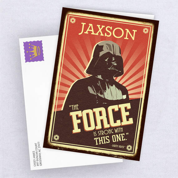 Personalized Star Wars™ Darth Vader™​​ Card, , large image number 4