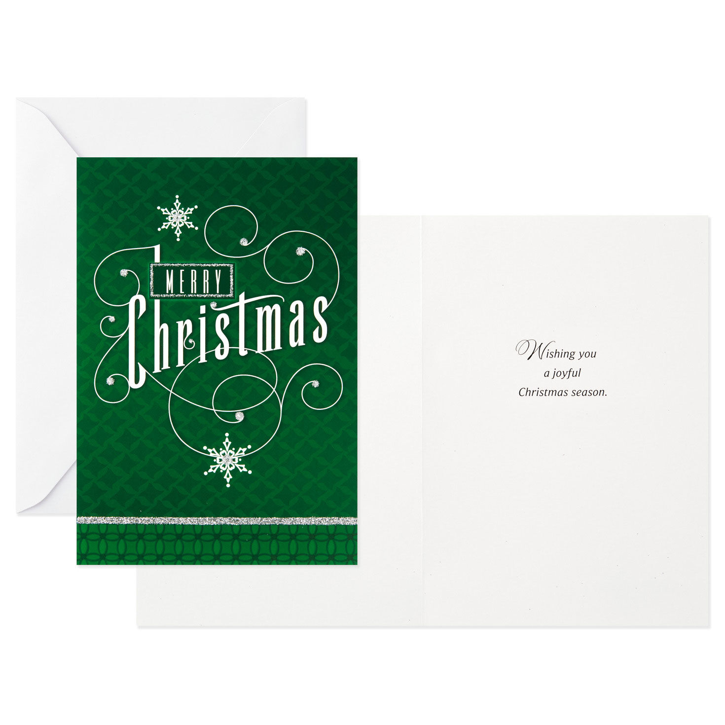 Red and Green Assorted Boxed Christmas Cards Card Front with Sentiment image number 3