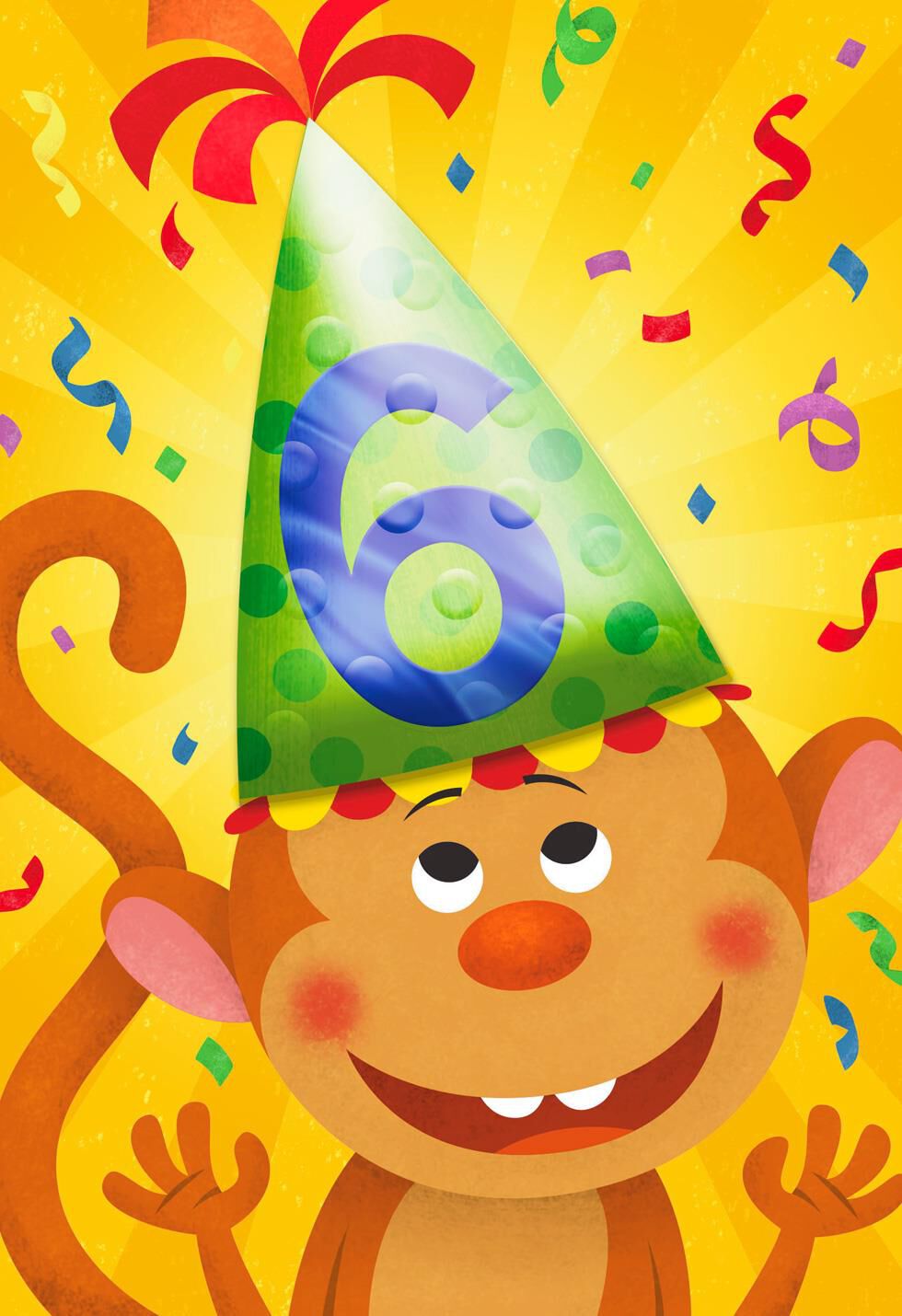 Go Bananas 6th Birthday Card