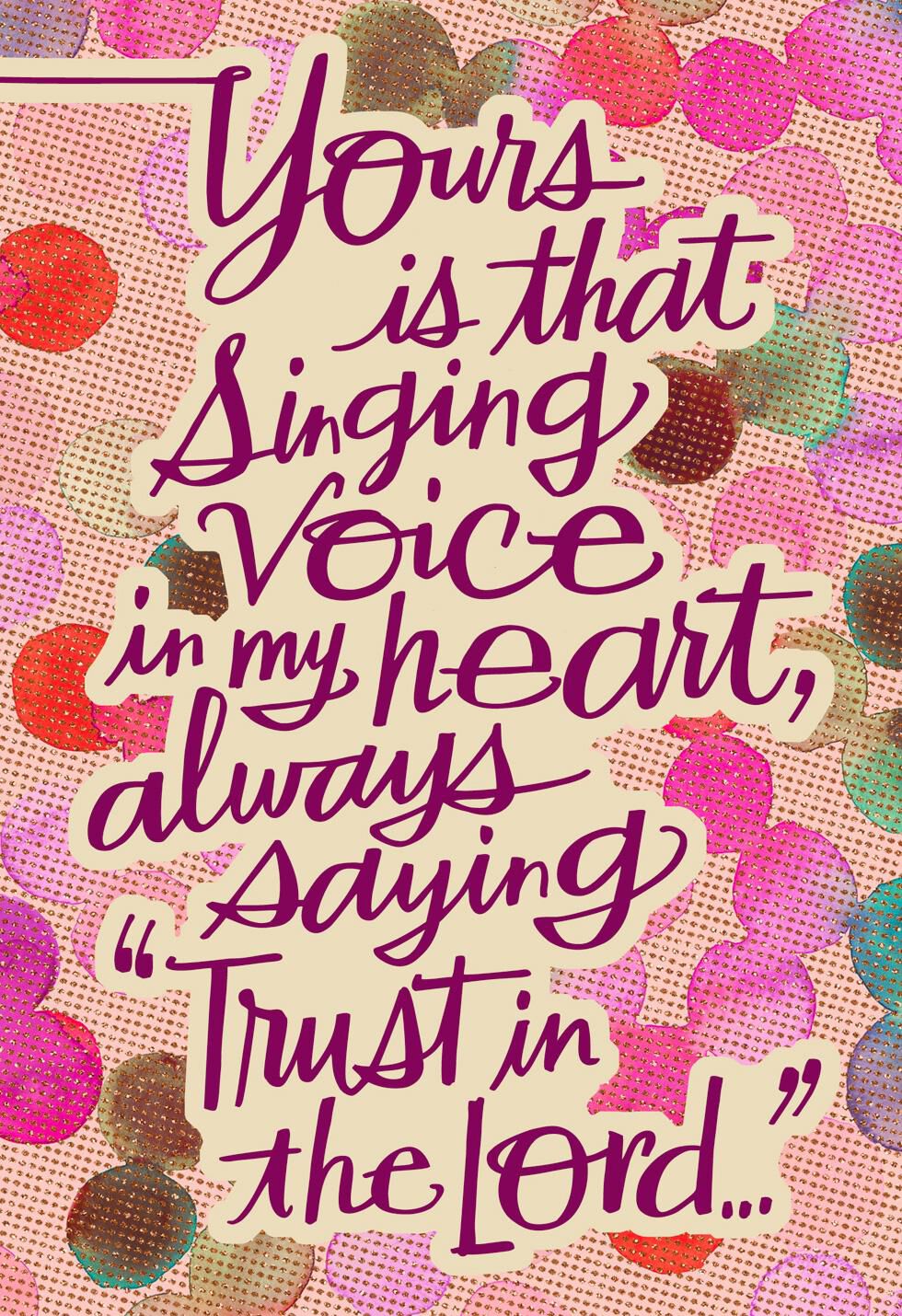 Singing in My Heart Religious Musical Mother's Day Card Greeting Cards Hallmark
