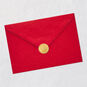 Green Wreath With Foil Christmas Thank You Card Envelope Back with Seal image number 7