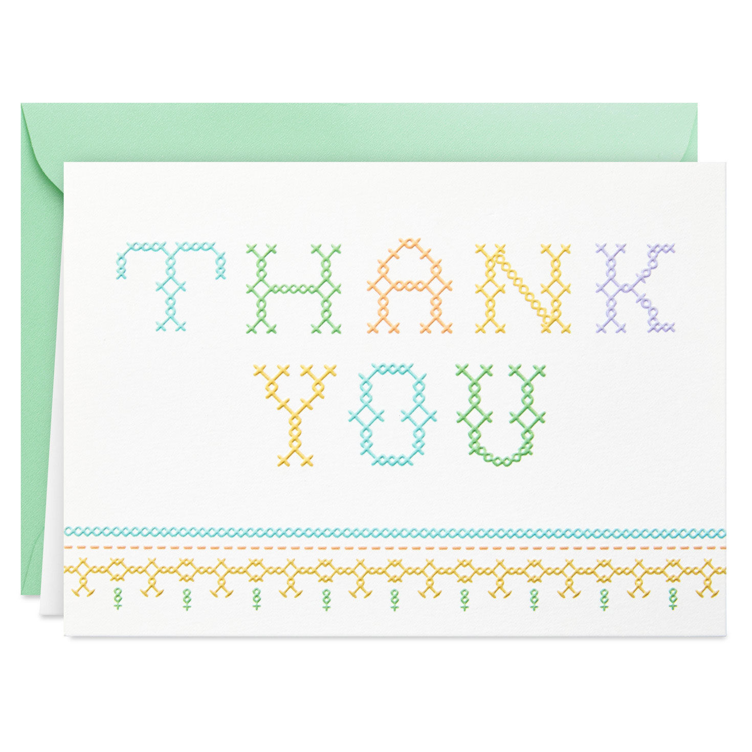 Embroidered Arts Thank You Note Cards Pack Card Front  image number 2