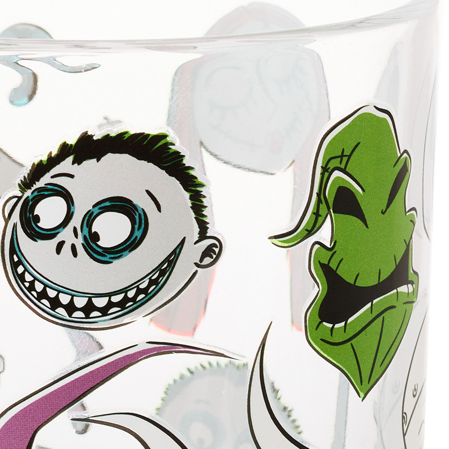 Nightmare Before Christmas Drinking Glass upclose detail image number 5