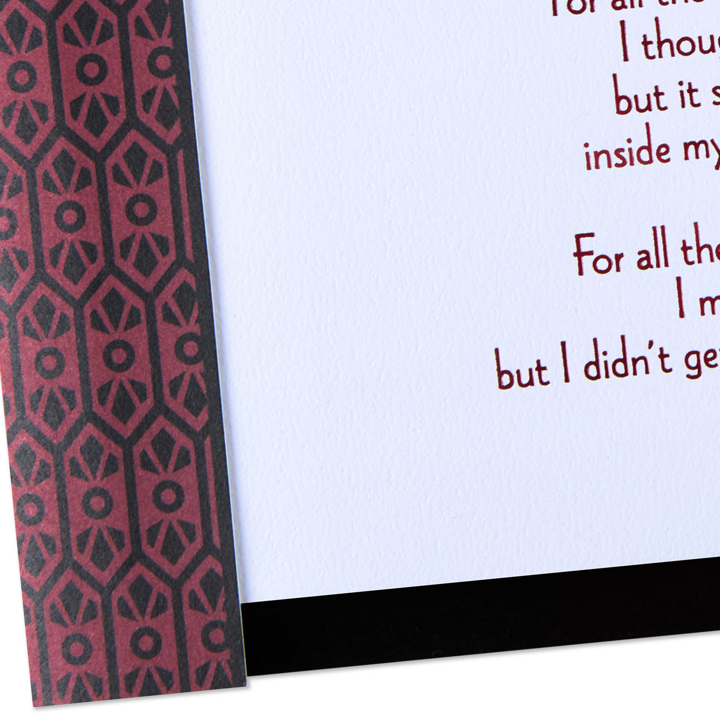 Red and Black Geometric Husband Valentines Day Card Card Front Detail image number 5
