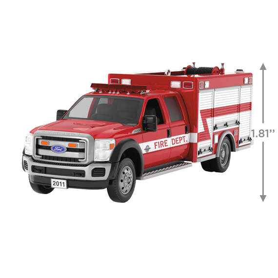 Fire Brigade 2011 Ford F-550 Fire Engine 2024 Ornament With Light, , large image number 3