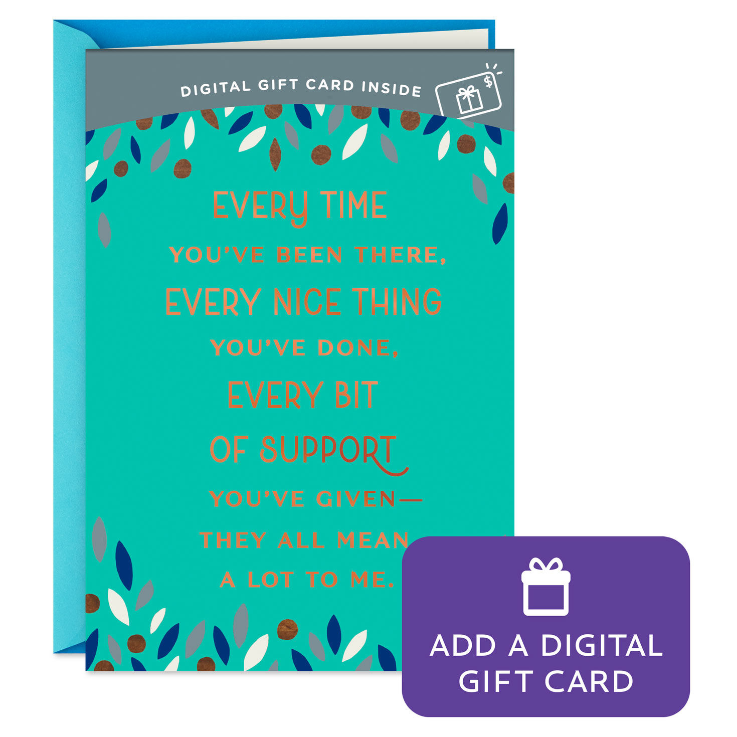 You've Always Been There for Me Gift Card Greeting Father's Day Card