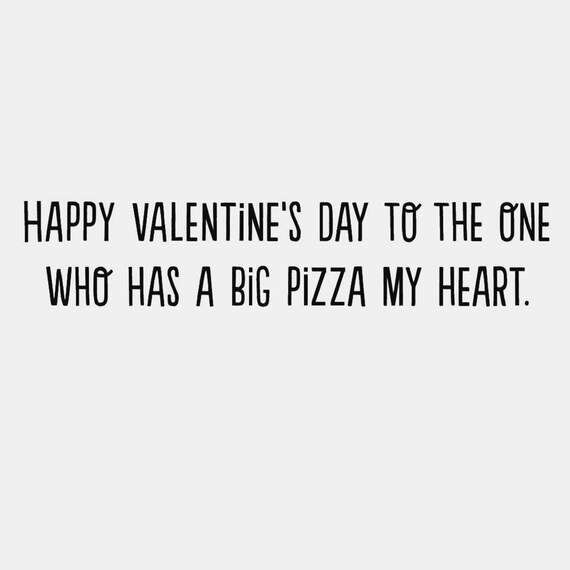 Big Pizza My Heart Funny Valentine's Day Card, , large image number 2