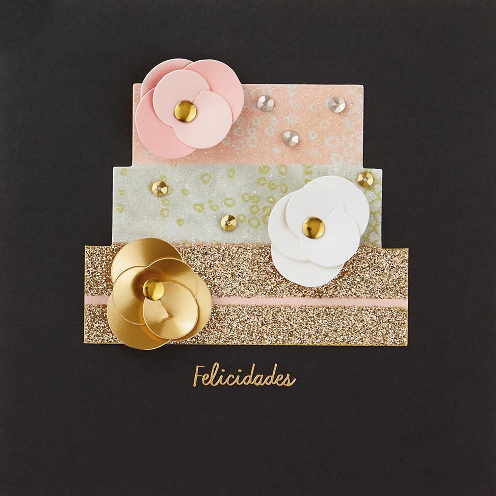 Felicidades Spanish Language Wedding Card