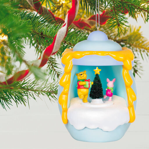 Disney Winnie the Pooh A Smallish Gift Ornament With Light and Motion, 