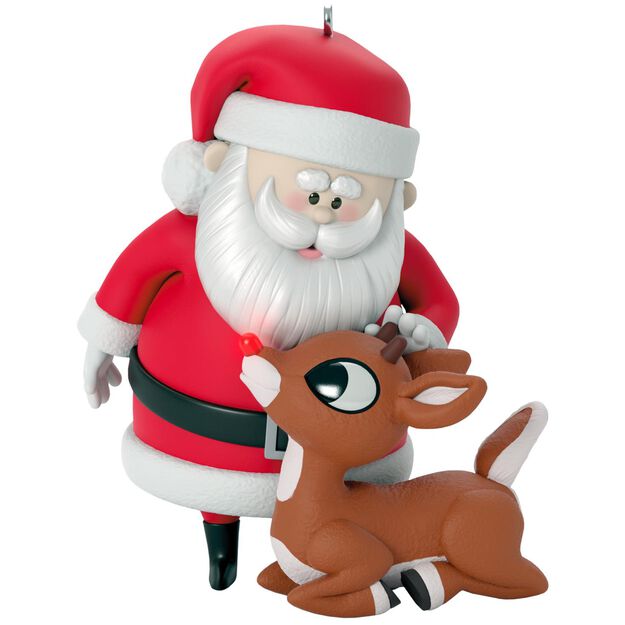 Rudolph the Red-Nosed Reindeer® Won't You Guide My Sleigh Tonight? Ornament With Light