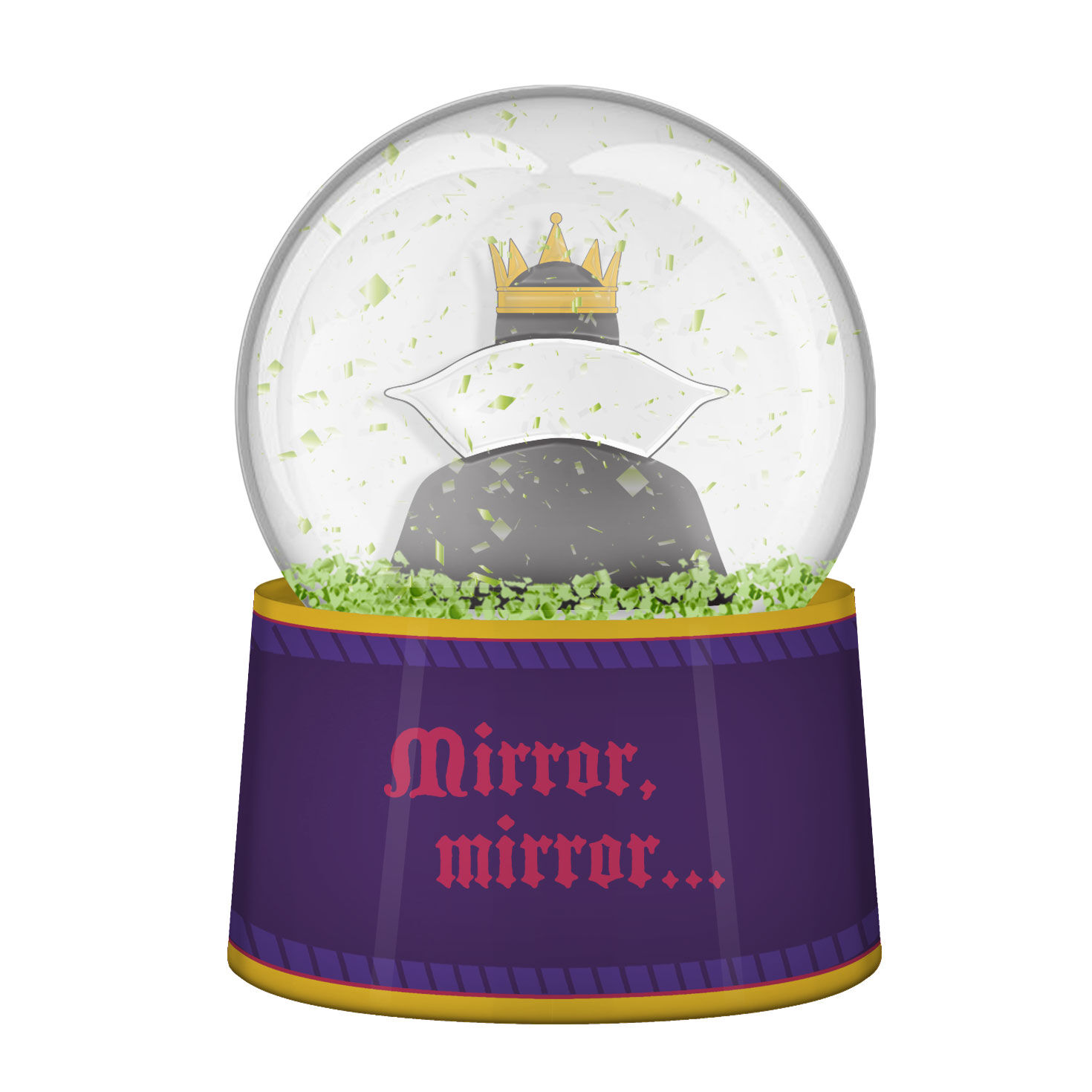 Disney Villains Evil Queen Light-Up Snow Globe back image number 2