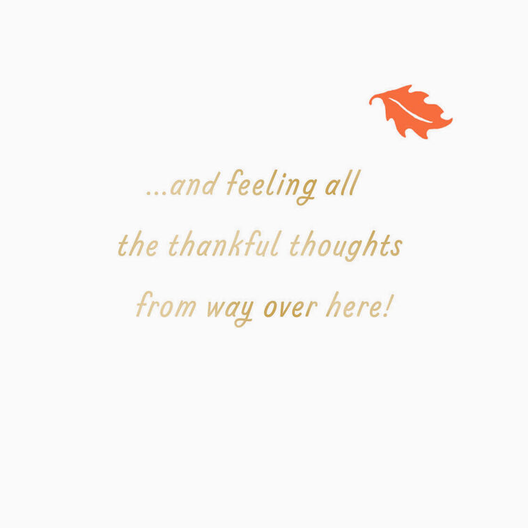 House and Trees Across the Miles Thanksgiving Card Sentiment image number 2