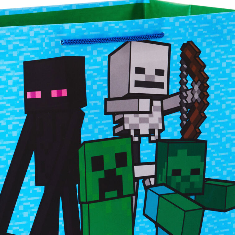 Minecraft Large Birthday Gift Bag handle detail image number 4