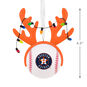 Astros Reindeer Baseball Christmas Ornament measurement image number 3