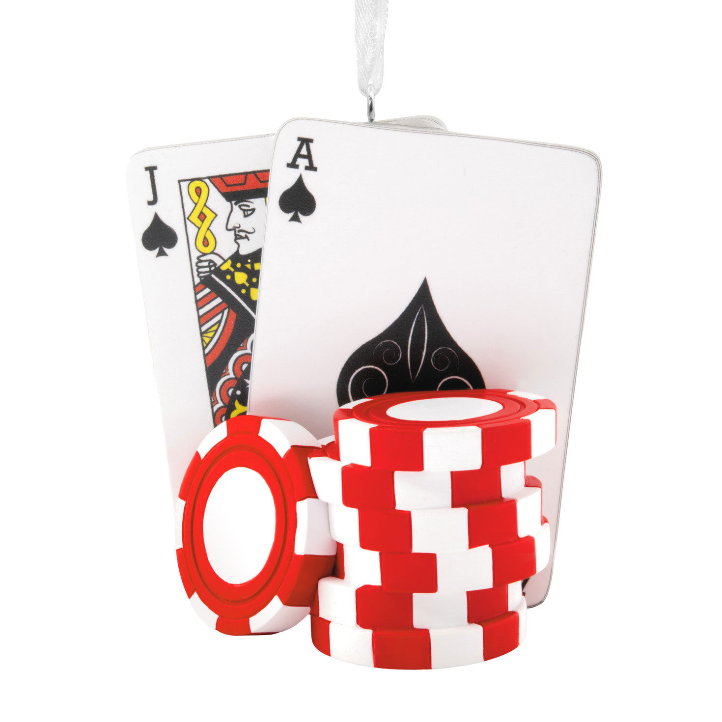 Poker Chips and Cards Hallmark Ornament