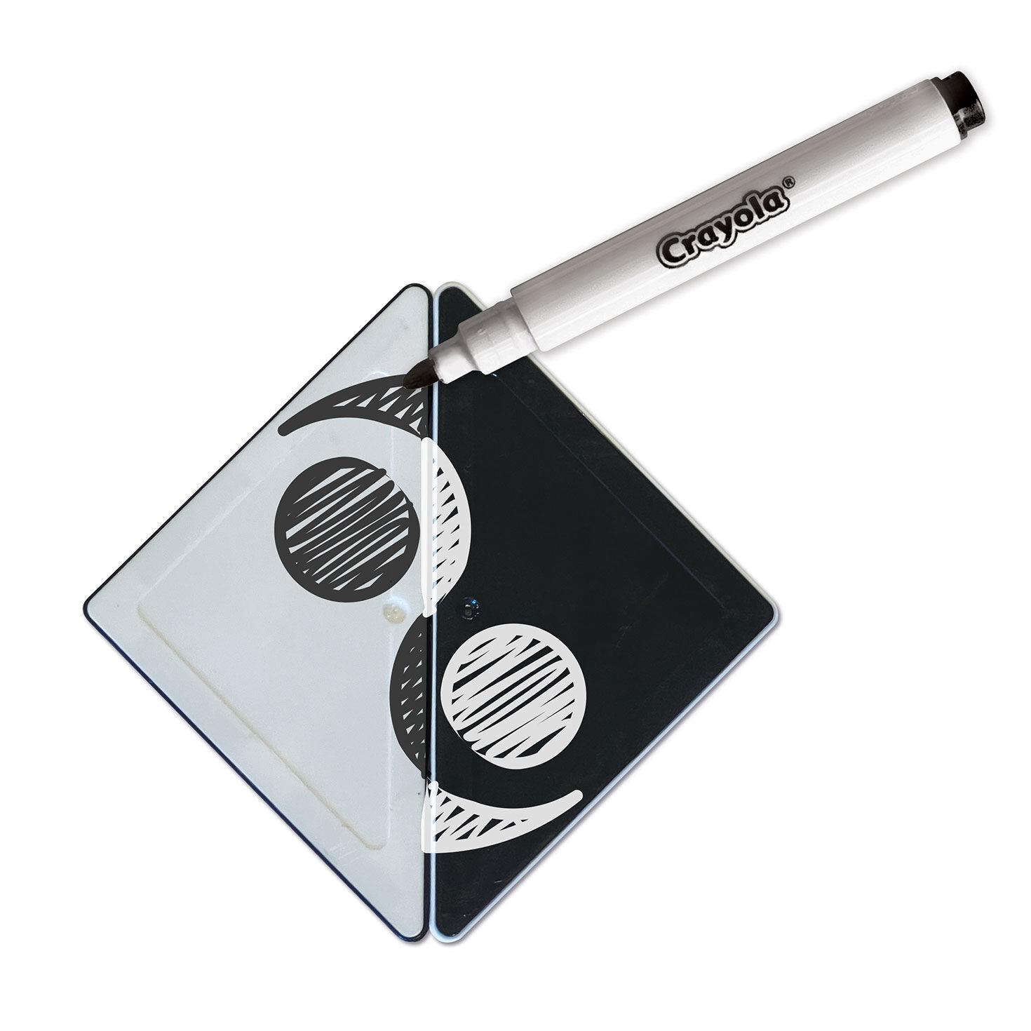 Crayola Black & White Doodle Magnetic Tiles Set, 35 pieces, , large image number 4