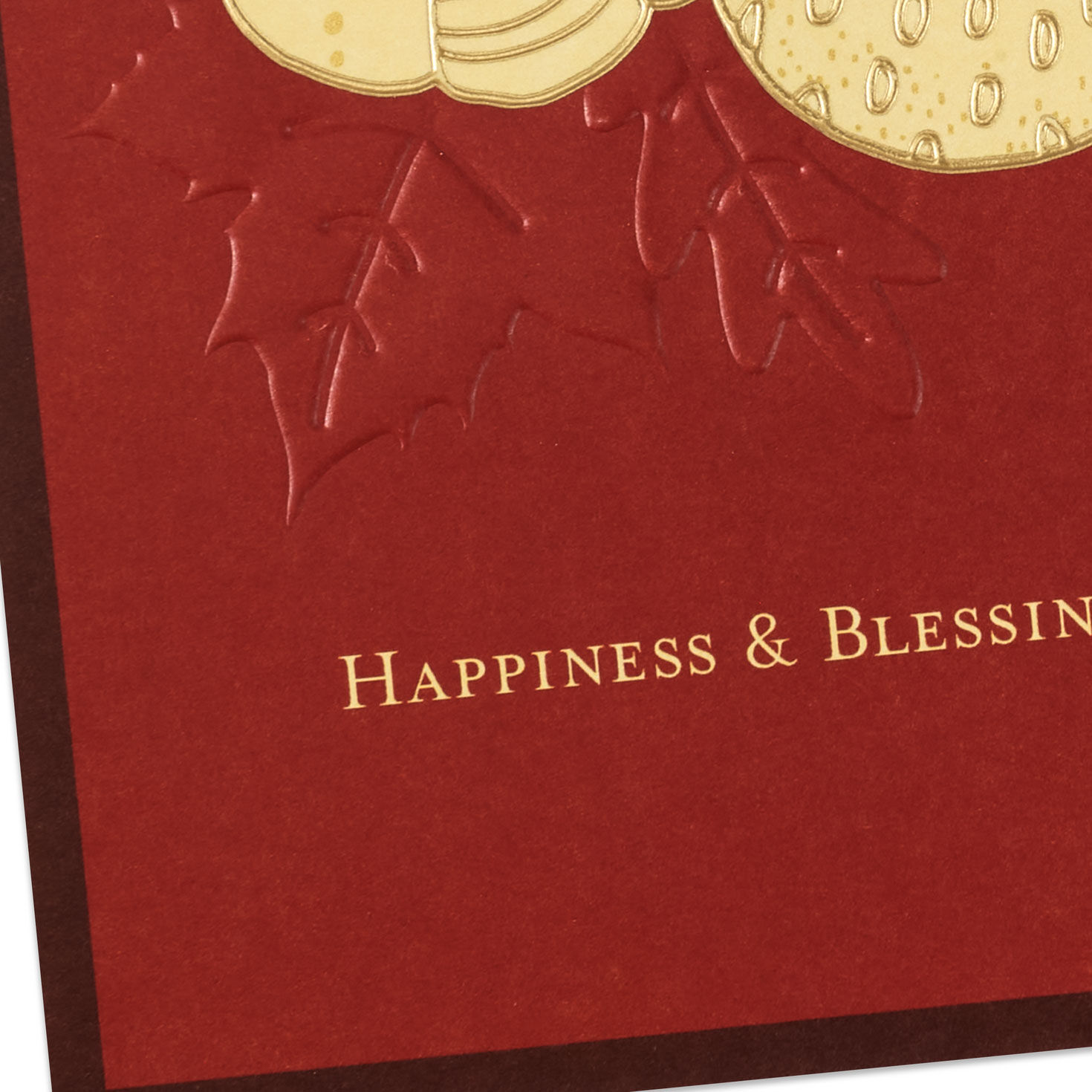 Pumpkins and Leaves Thanksgiving Card Card Front Detail image number 5