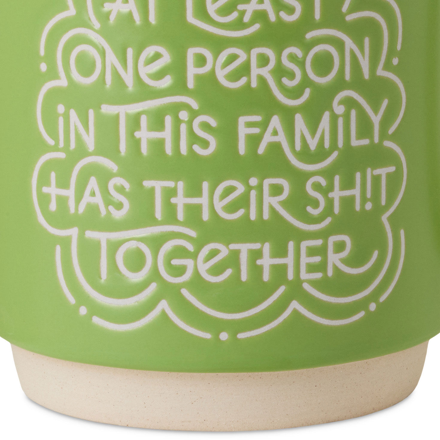 One Person Has Their Sh!t Together Green Mug  image number 3