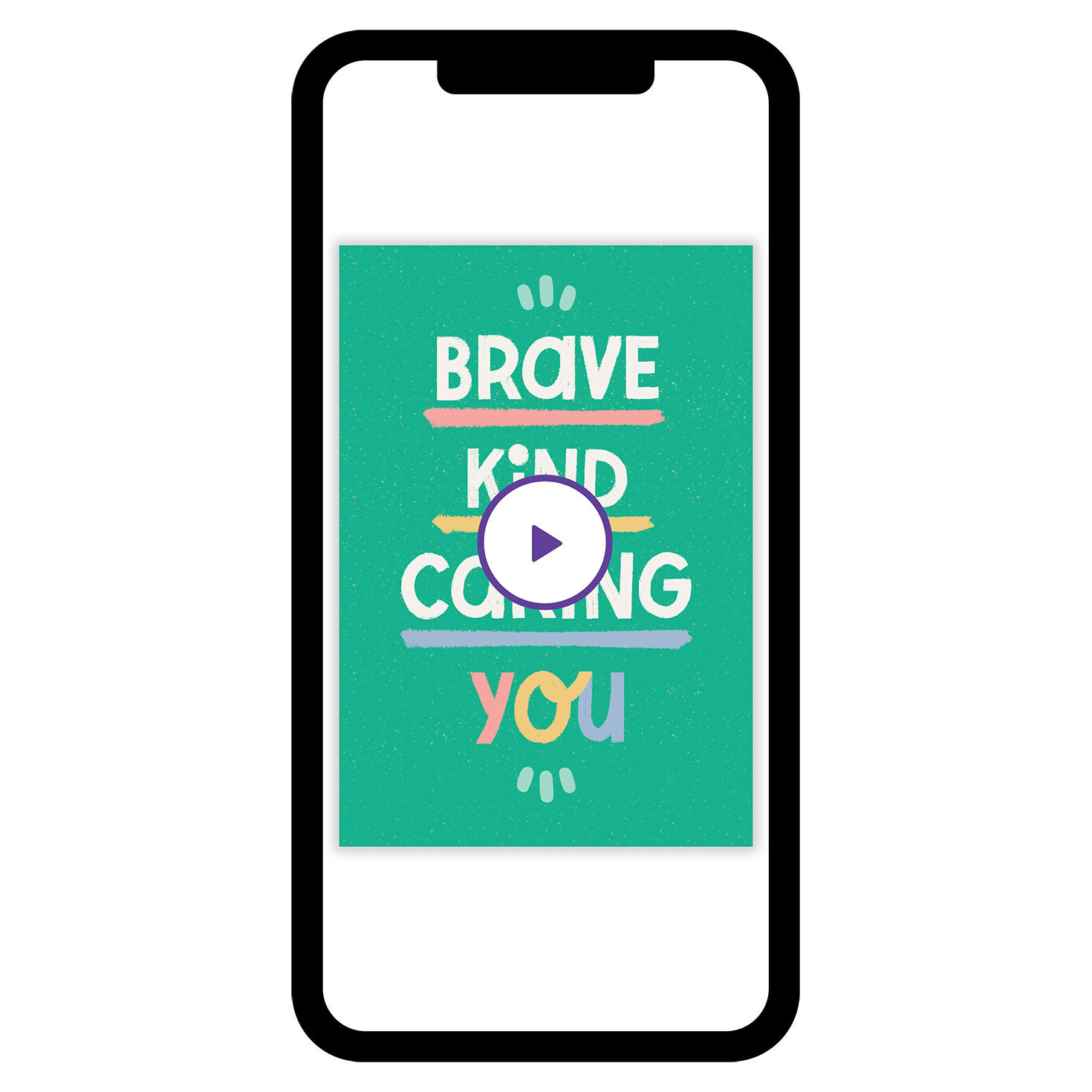 Brave Kind Caring You Custom eCard