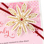 Snowflake on Pink Christmas Card for Wife Caard Front Detail image number 6