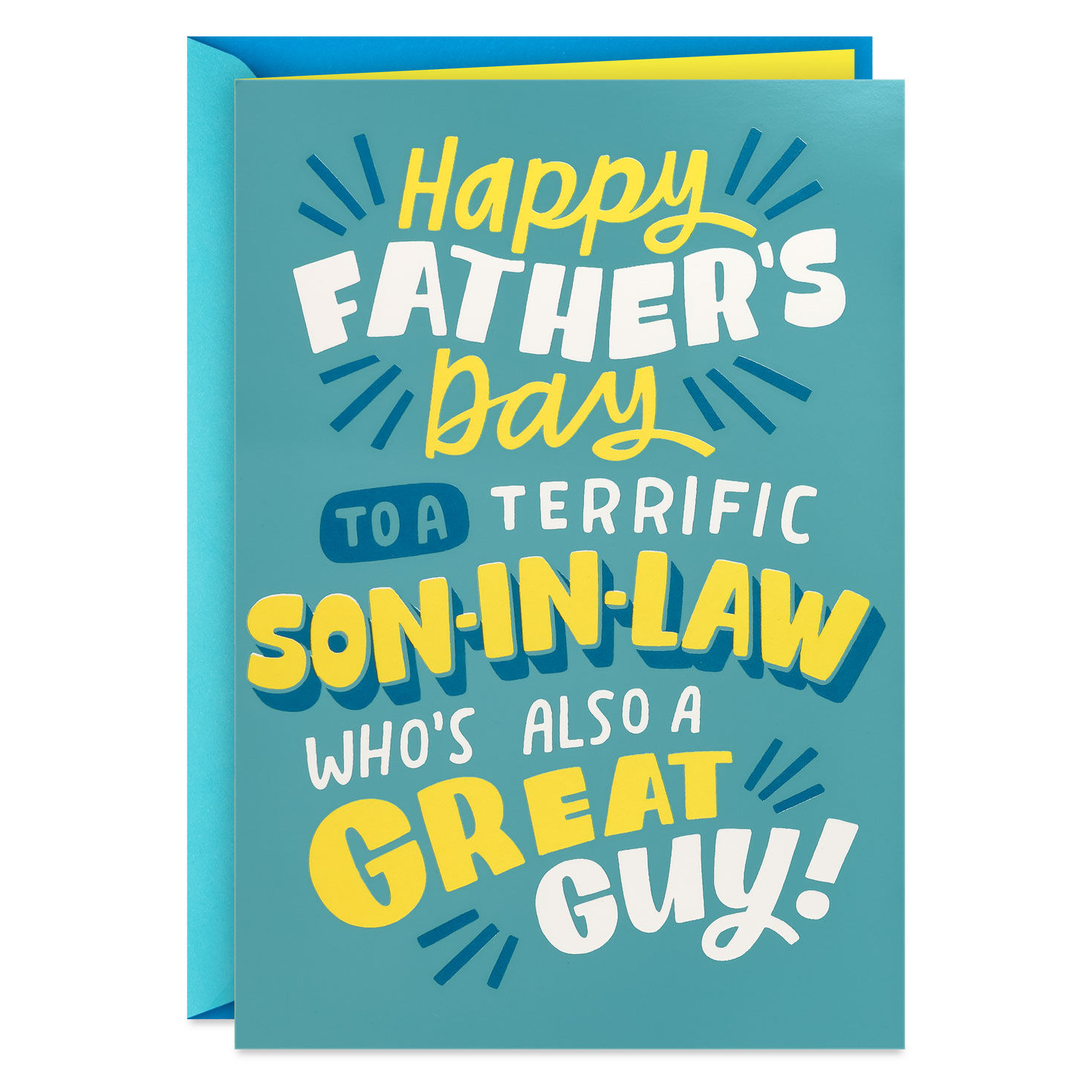 A Terrific Son-in-Law and a Great Guy Pop-Up Father's Day Card