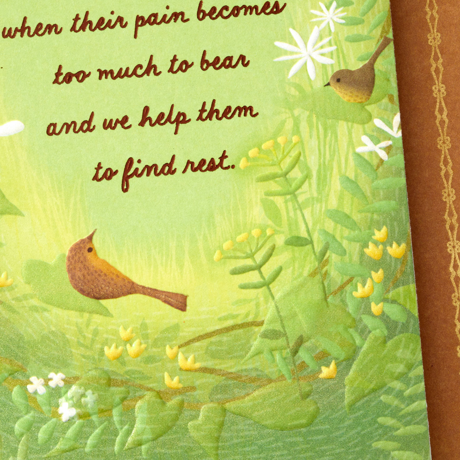 Birds in Nature Sympathy Card for Loss of Dog  image number 4