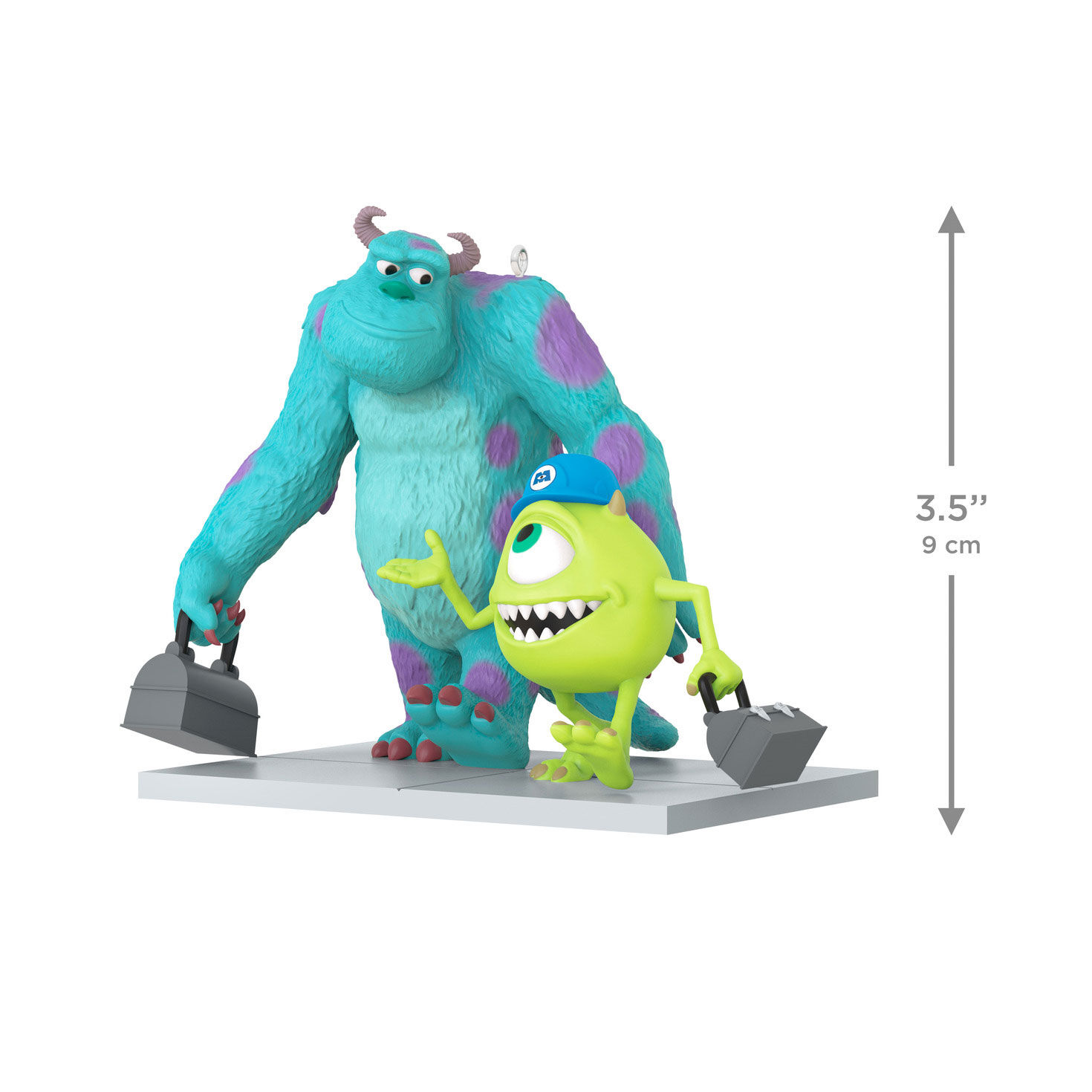 Mike Sulley With Lunch Boxes Keepsake Ornament measurement image number 3