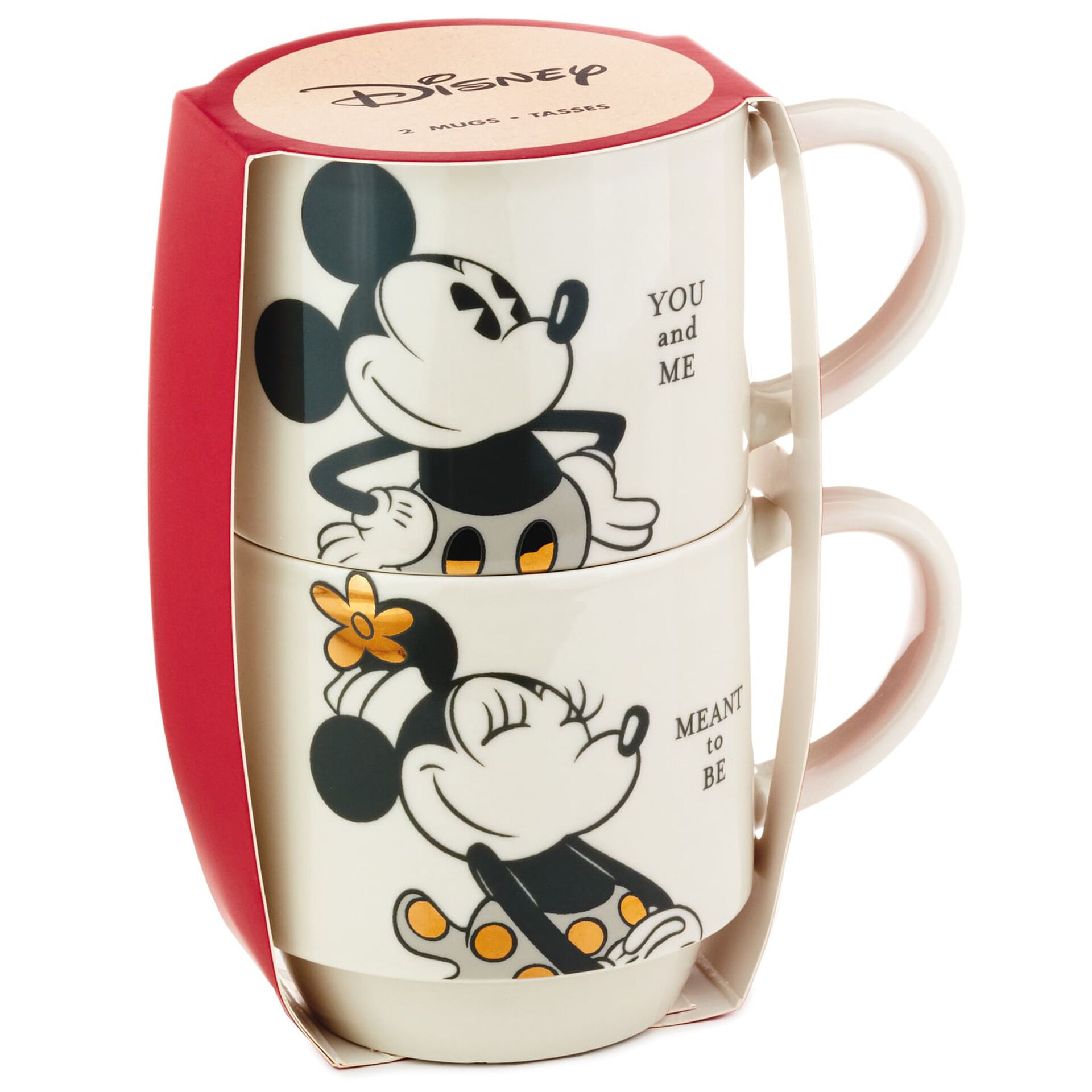 Disney Mickey And Minnie You And Me Stacking Mugs Set Of 2 Mugs Teacups Hallmark