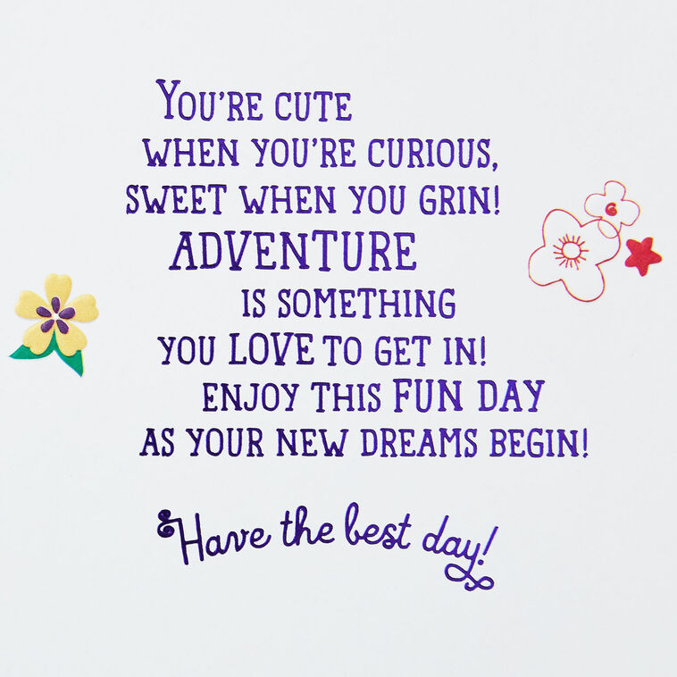 Disney The Little Mermaid Dreams Begin Today Birthday Card for Her, , large image number 2