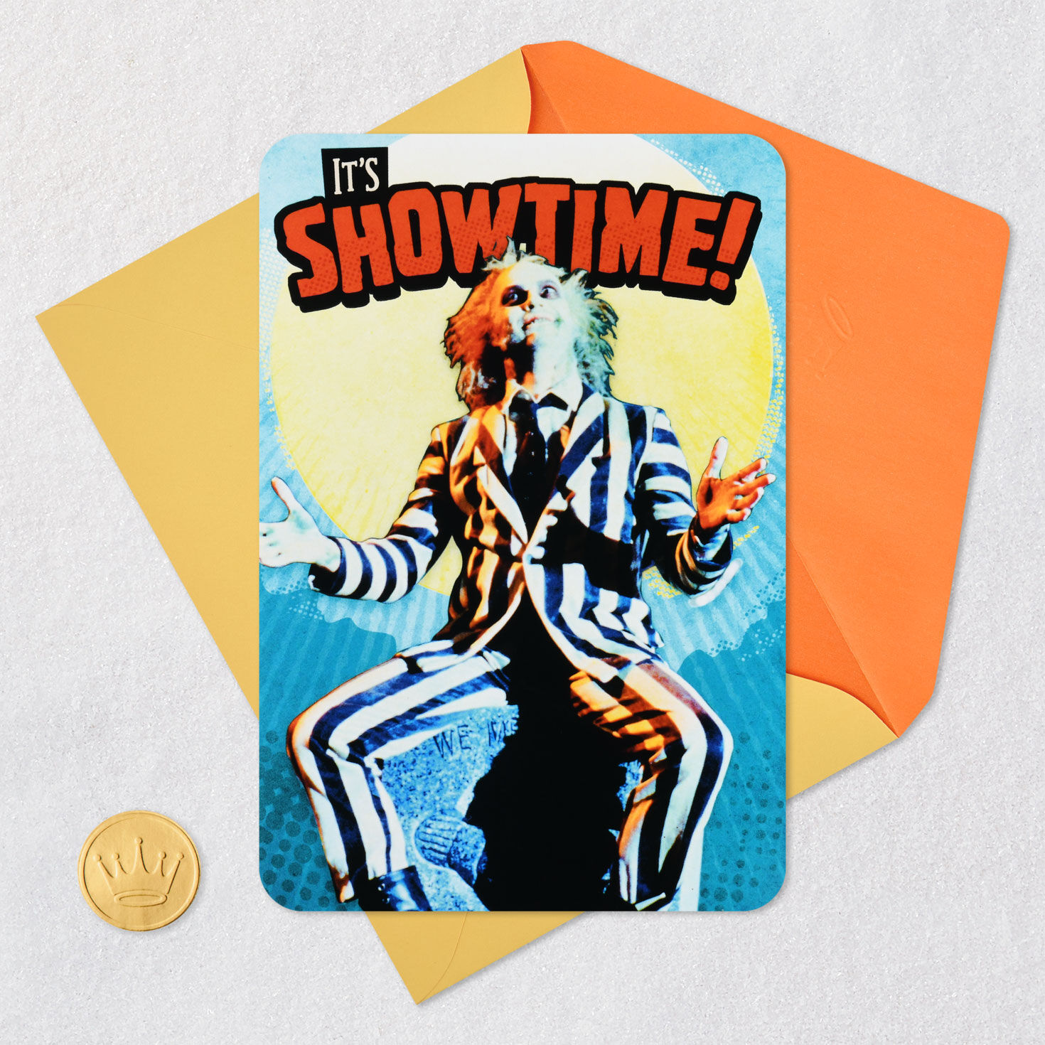 Beetlejuice It's Showtime Pop-Up Birthday Card for only USD 4.99 | Hallmark