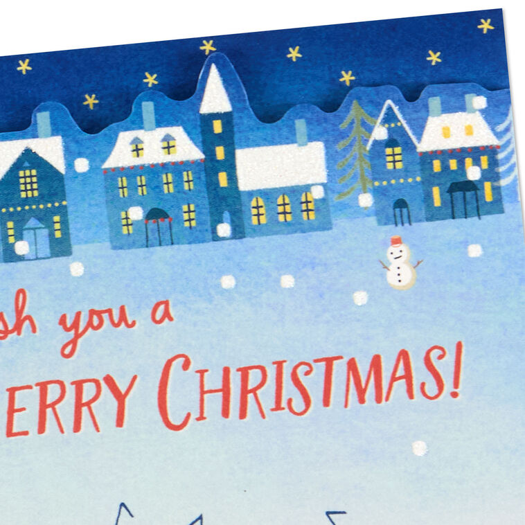 Polar Bear and Penguin Carolers Pop-Up Christmas Card Card Front Detail image number 5