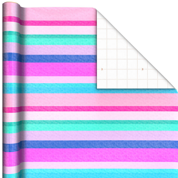 Sweet Stripes Wrapping Paper, 17.5 sq. ft.