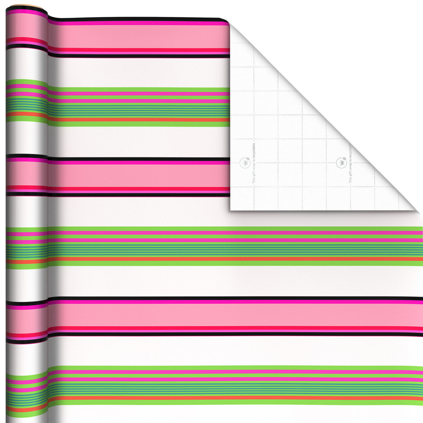 Modern Stripes on White Wrapping Paper, 20 sq. ft. for only USD 4.99 | Hallmark