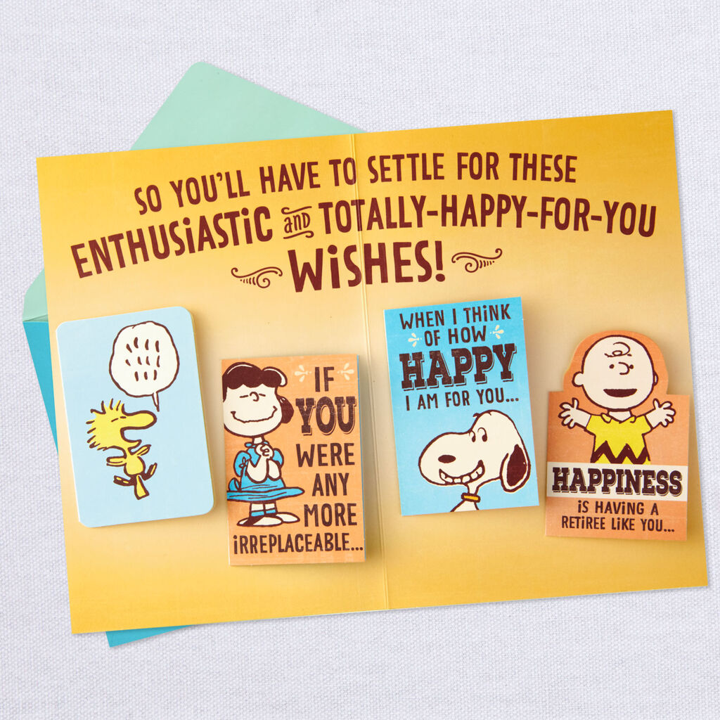 The Peanuts Gang Retirement Card Greeting Cards Hallmark