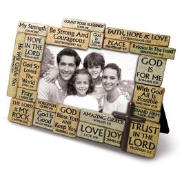 Stacked Stones Bible Verses Picture Frame, 4x6, Stacked Stones Bible Verses Picture Frame, 4x6, , large