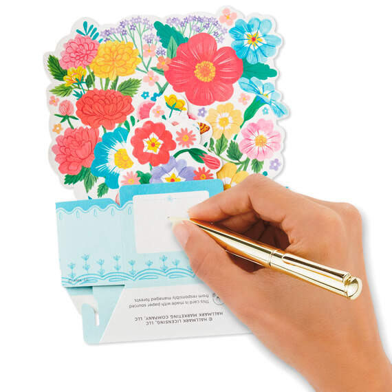 Bright Floral Boxed Pop-Up Cards, Pack of 12, , large image number 6