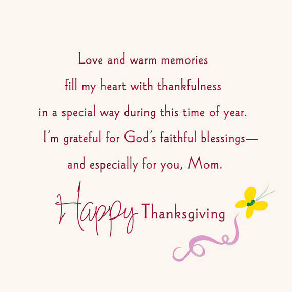 Thanking God for You Religious Thanksgiving Card for Mom, , large image number 2