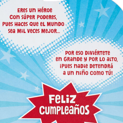 Marvel Spider-Man Spanish-Language 5th Birthday Card With Stickers, 