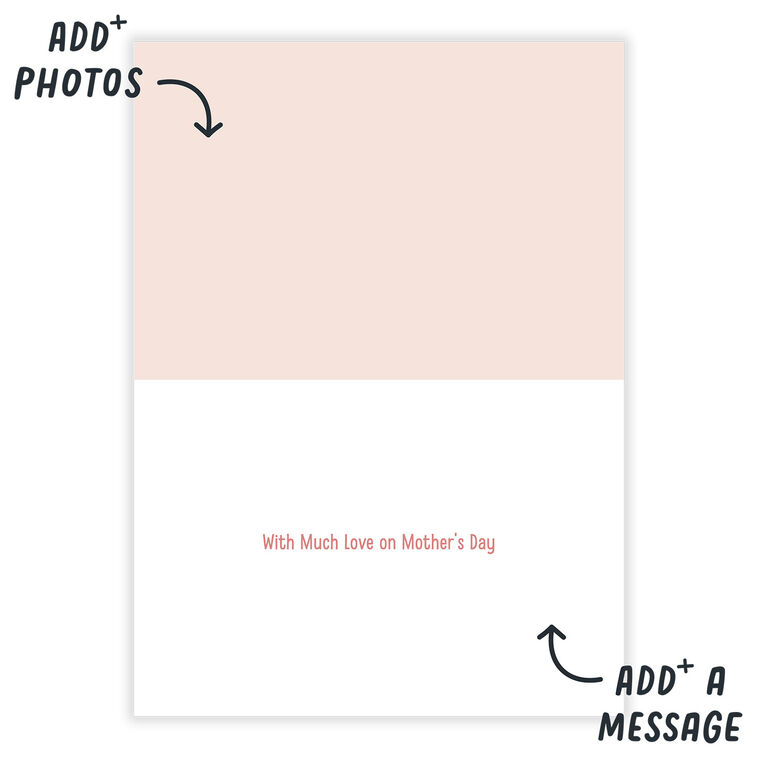 Frames on Wall Personalized Mother's Day Card Open Card indicating personalization image number 3