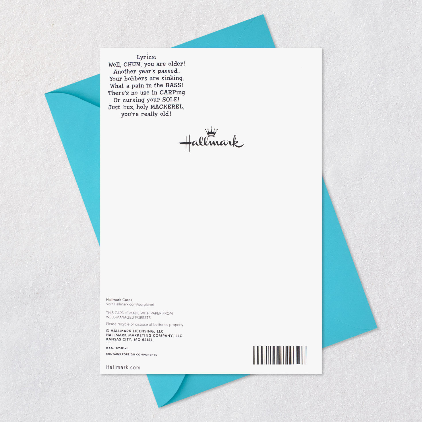 You Kick Bass Funny Musical Birthday Card, , large image number 8