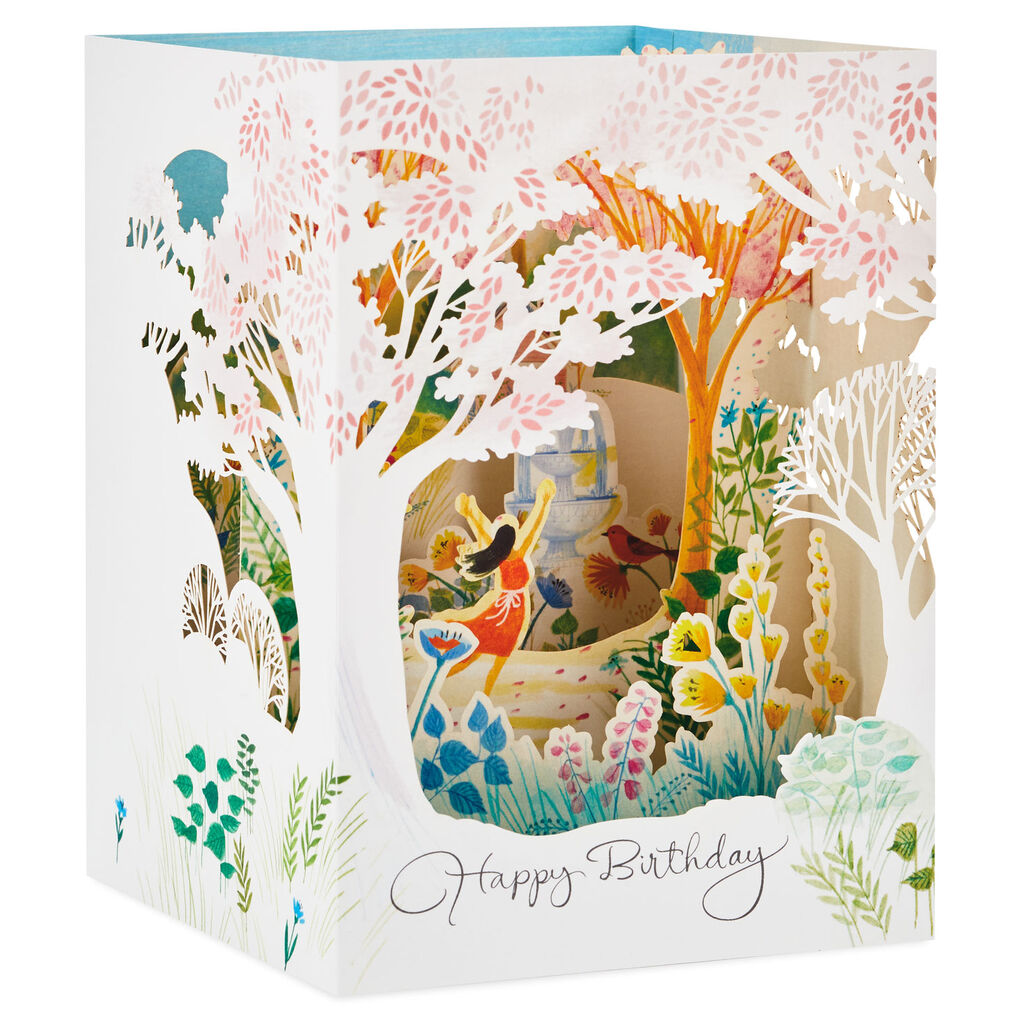 Do What You Love Pop Up Shadow Box Birthday Card Greeting Cards