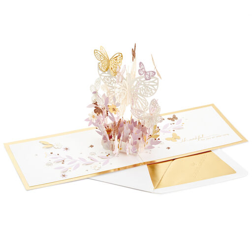 Butterfly Bouquet Thankful for You 3D Pop-Up Thinking of You Card, 