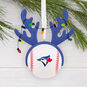 Blue Jays Reindeer Baseball Christmas Ornament hanging on tree image number 2