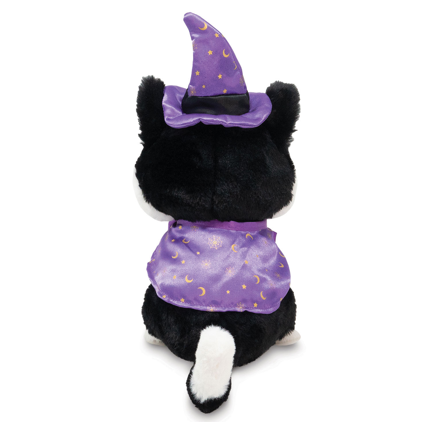 Singing and Spinning Kitten Witch Stuffed Animal back image number 2
