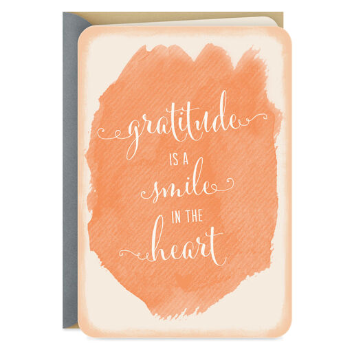 Gratitude Is a Smile in the Heart Thank-You Card, 