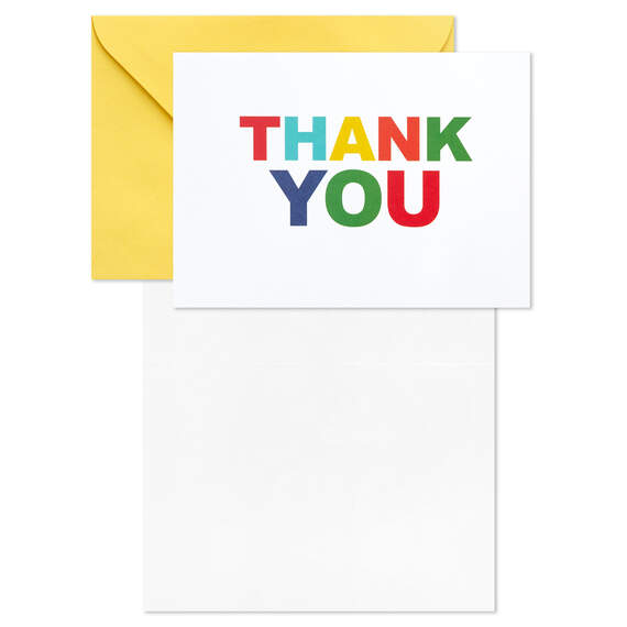 Primary Colors Assorted Blank Thank-You Notes, Pack of 48, , large image number 4