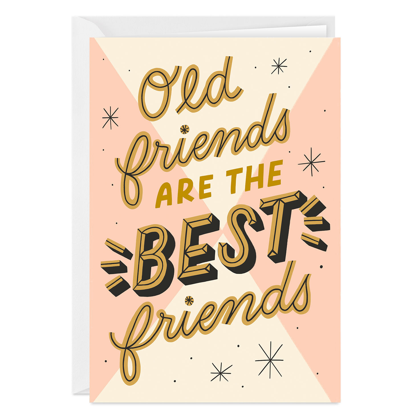 Old Friends Are the Best Custom Birthday Card, , large image number 1